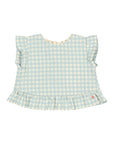 Buho - bb - gingham top - aqua