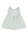 Buho - bb - gingham dress - aqua