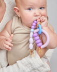 January moon - plum arch ring teether