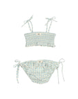 Buho - kids - gingham bikini - aqua