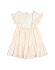 Buho - kids - chic lurex dress - cream pink