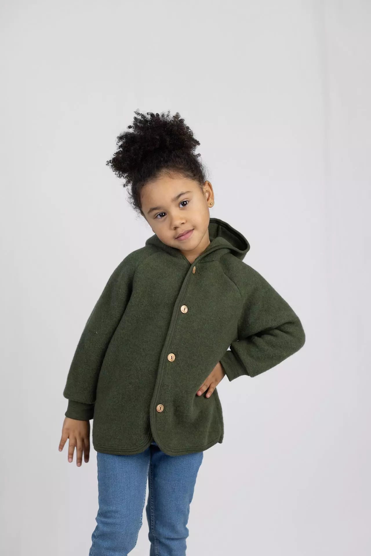 Engel Natur - Hooded Jacket - reed melange