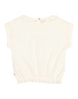 Buho - kids - terry girly t-shirt - ecru