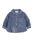 Buho - bb -  soft velours shirt - artic blue