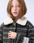Molo - hope - wool jacket - evergreen check