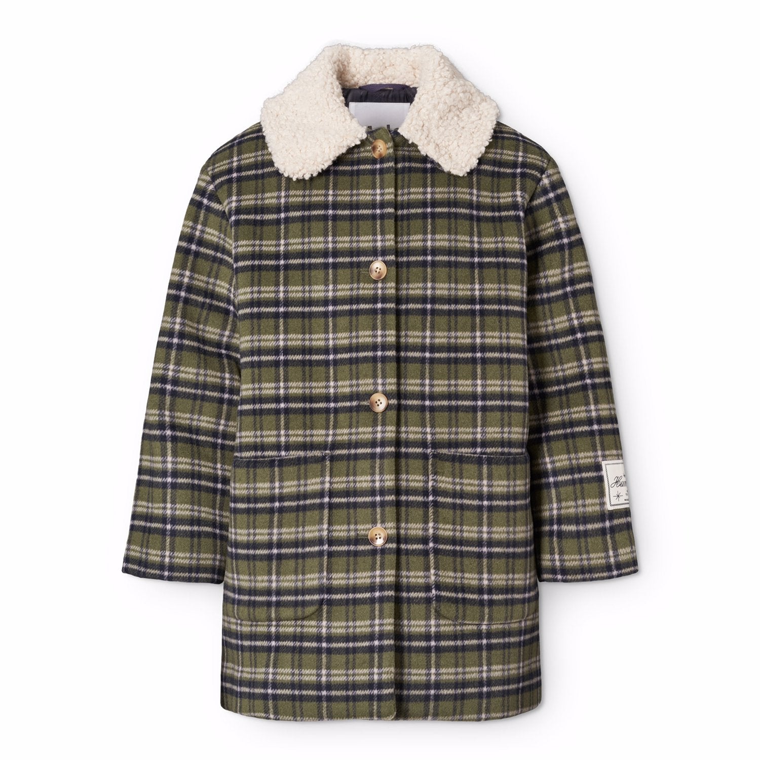 Molo - hope - wool jacket - evergreen check