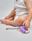 January moon - plum arch ring teether