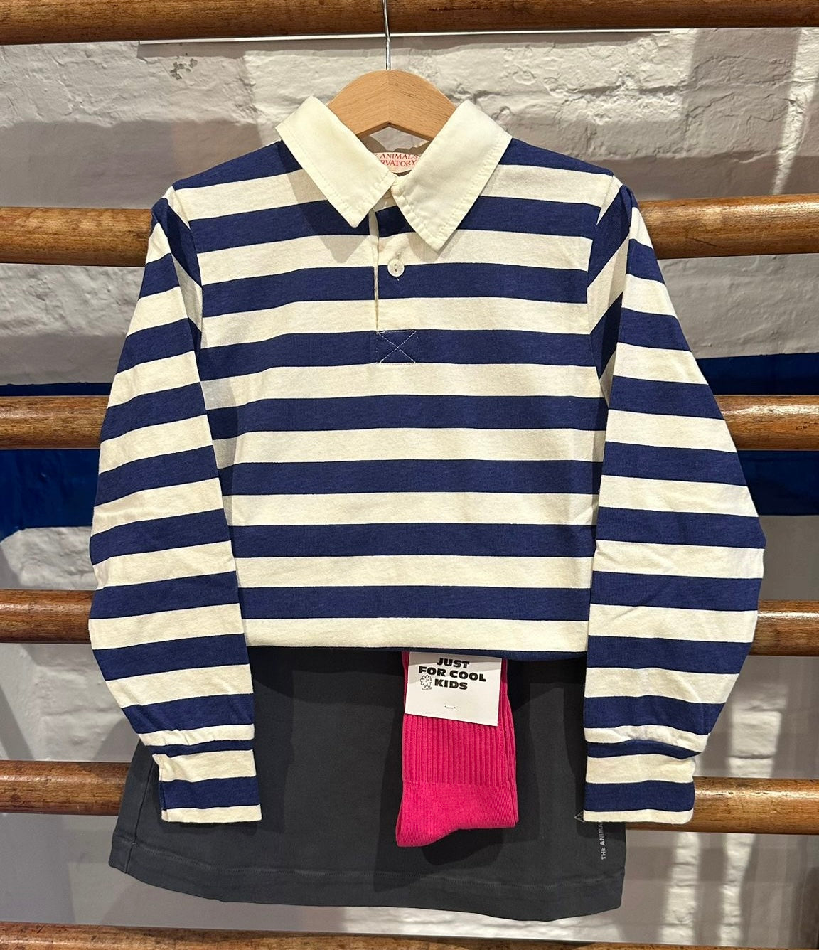 The animals observatory - eel kids polo shirt - navy