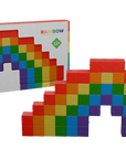 Smartek - magnetic building blocks - 78 pcs - rainbow 1