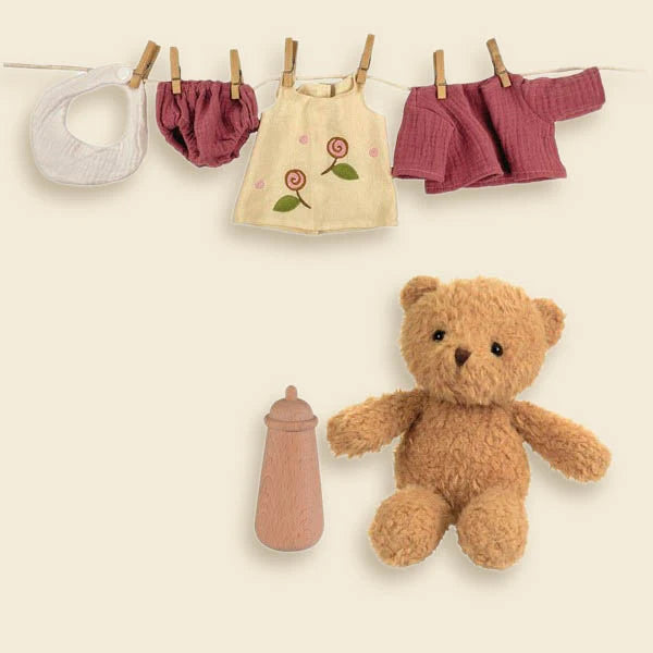 Egmont toys - Morrissette - teddy bear with clothes &amp; suitcase