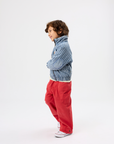 Goldie + Ace - hey buddy pinstripe denim jacket