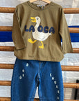 Bobo Choses - kids - la oca t-shirt - khaki