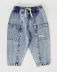 Goldie + Ace -  KIT DENIM POCKET PANT LIGHT DENIM