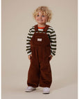 Goldie + Ace -  SAMMY CORDUROY OVERALLS CHOCOLATE