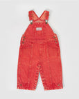 Goldie + Ace - BLAKE VINTAGE WASHED DENIM OVERALLS - APPLE RED