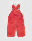 Goldie + Ace - BLAKE VINTAGE WASHED DENIM OVERALLS - APPLE RED