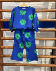 Bobo Choses - kids - lucky clover allover flare joggers - blue