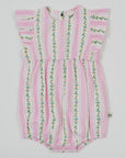 Goldie + Ace - antique stripes lani romper