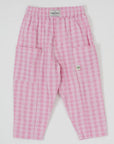 Goldie + Ace - gingham kit pocket pants - pink