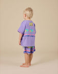 Goldie + Ace - pastel palm beach board swim shorts