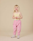 Goldie + Ace - gingham kit pocket pants - pink
