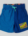 Goldie + Ace - stripe leg board swim shorts