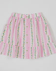 Goldie + Ace - antique stripes strawberry peplum skirt
