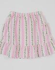 Goldie + Ace - antique stripes strawberry peplum skirt