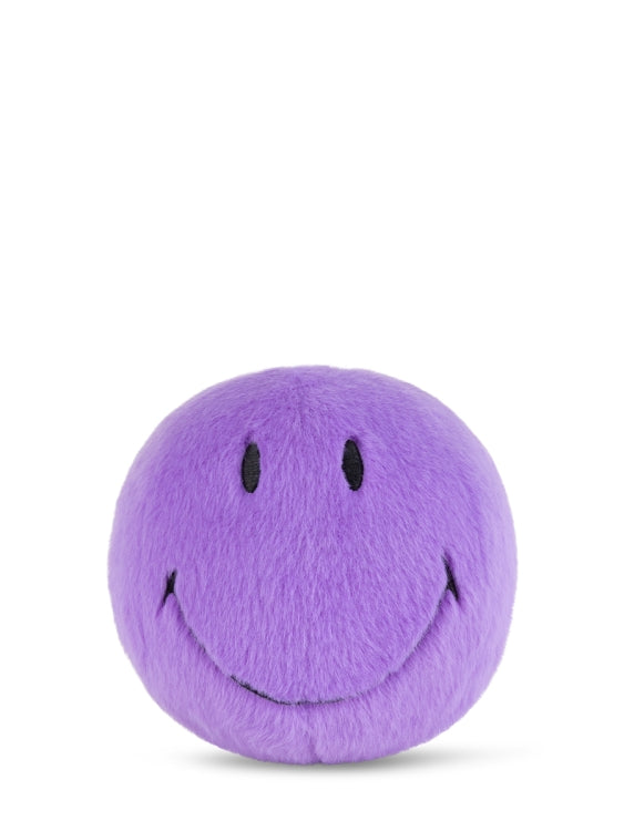 Smiley - fuzzy smiley - purple
