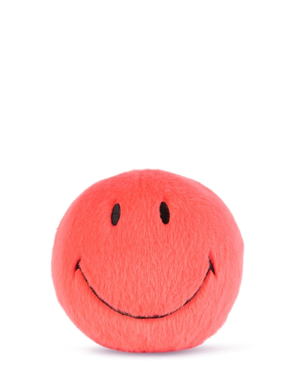 Smiley - fuzzy smiley - coral