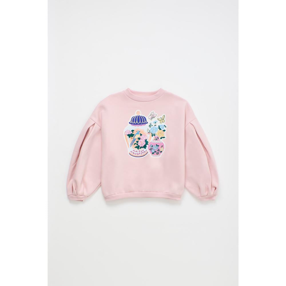 Maison Mangostan - porcelain sweatshirt - pink