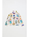 Maison Mangostan - porcelain turtle t-shirt - cloudy white