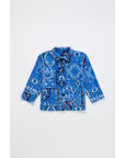 Maison Mangostan - carpet corduroy shirt - blue