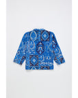 Maison Mangostan - carpet corduroy shirt - blue