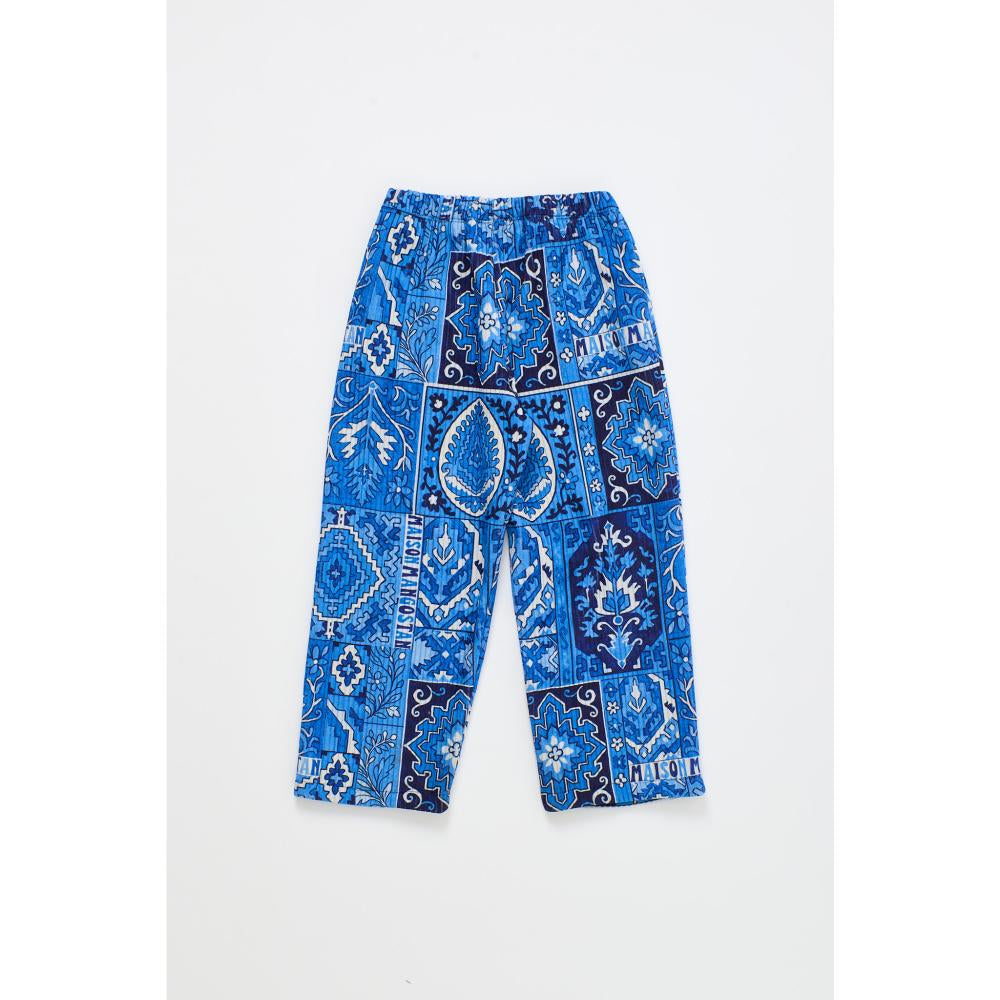 Maison Mangostan - carpet corduroy pants - blue