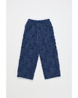 Maison Mangostan - lace flower pants - blue