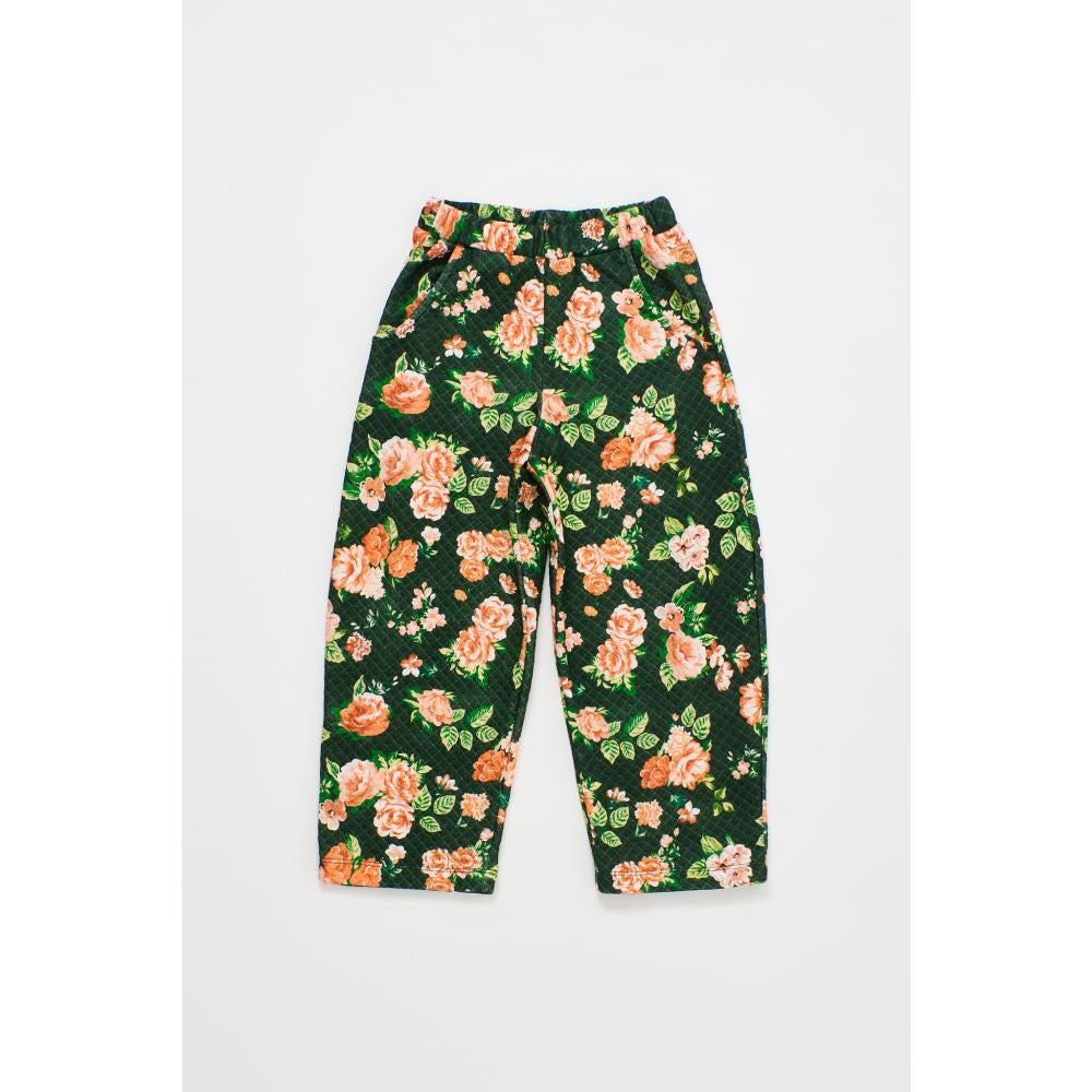 Maison Mangostan - cretona quilted pants - green