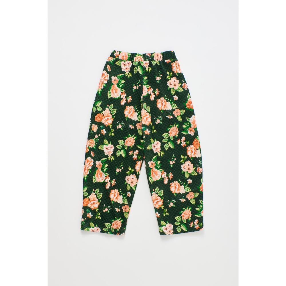 Maison Mangostan - cretona quilted pants - green