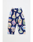 Maison Mangostan - porcelain quilted pants - blue