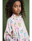 Maison Mangostan - porcelain velvet jacket - pink