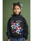 Maison Mangostan - florecitas sweatshirt - black
