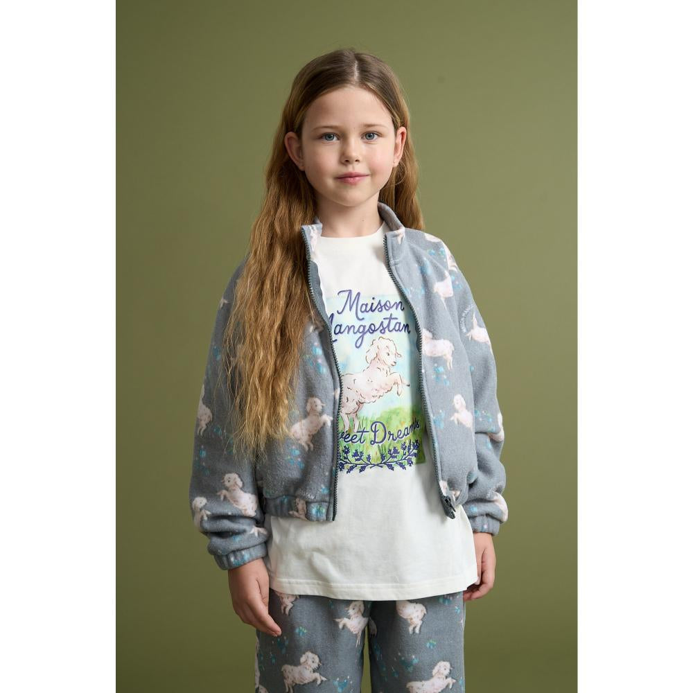 Maison Mangostan - ovejas t-shirt - cloudy white