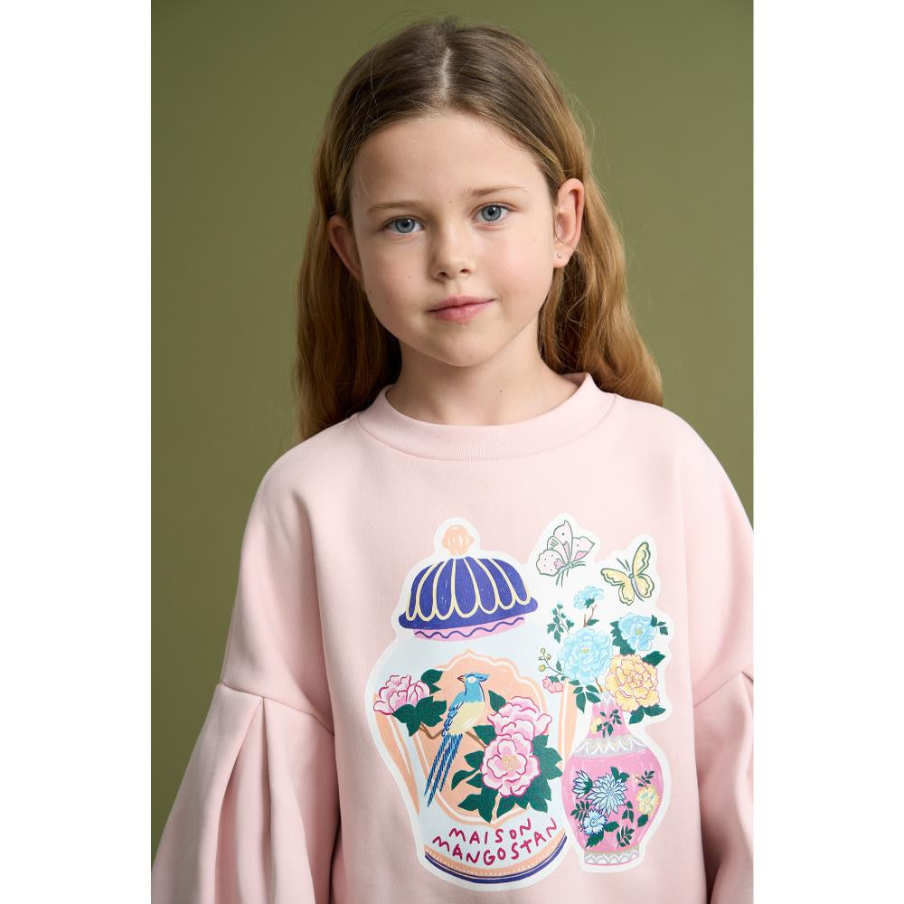 Maison Mangostan - porcelain sweatshirt - pink