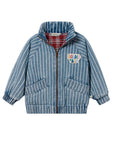 Goldie + Ace - hey buddy pinstripe denim jacket