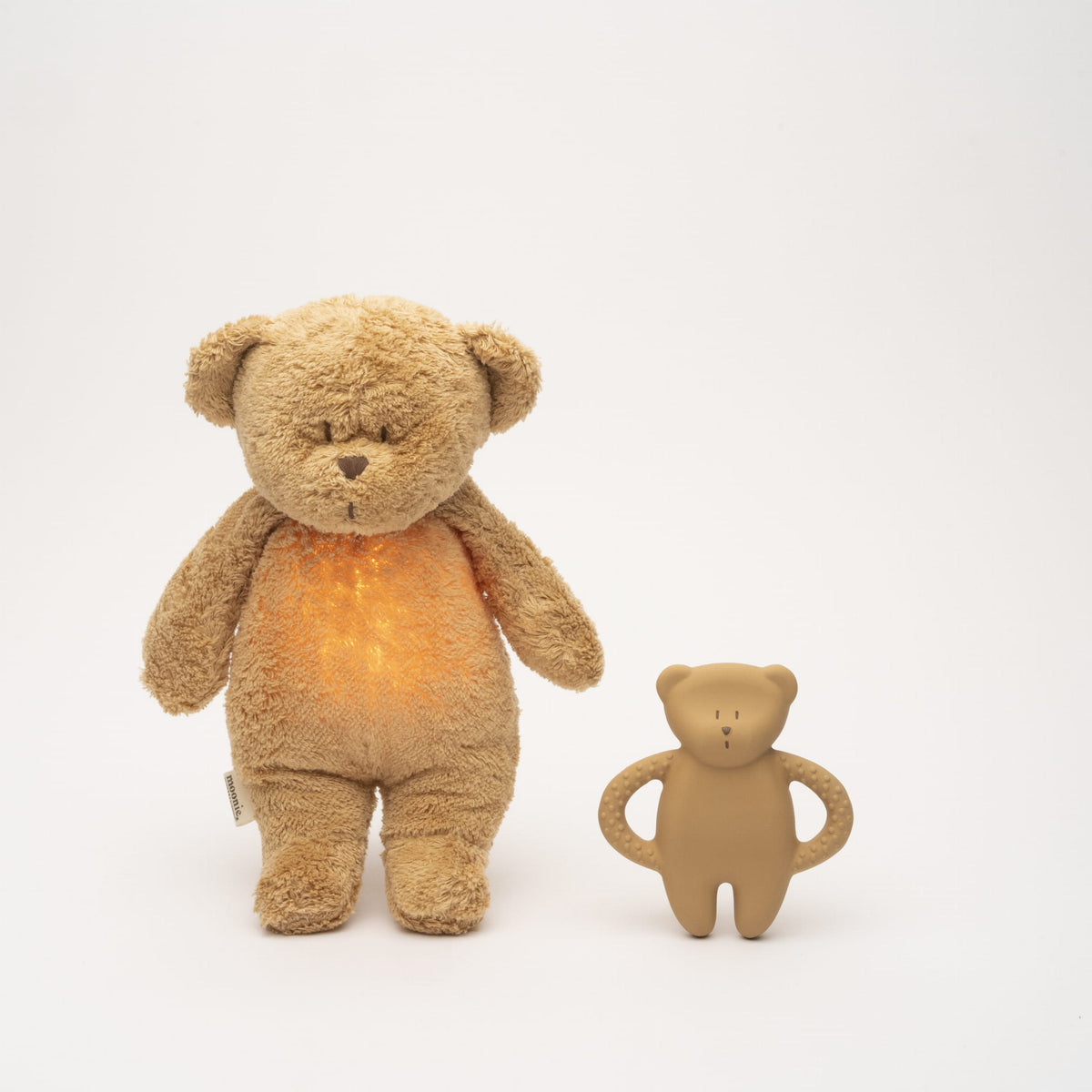 Moonie - rubber teether - bear - cappuccino