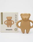 Moonie - rubber teether - bear - cappuccino