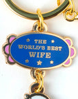 Snoopy - worlds best wife key ring