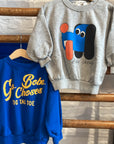 Bobo Choses - kids - go bobo sweatshirt - blue
