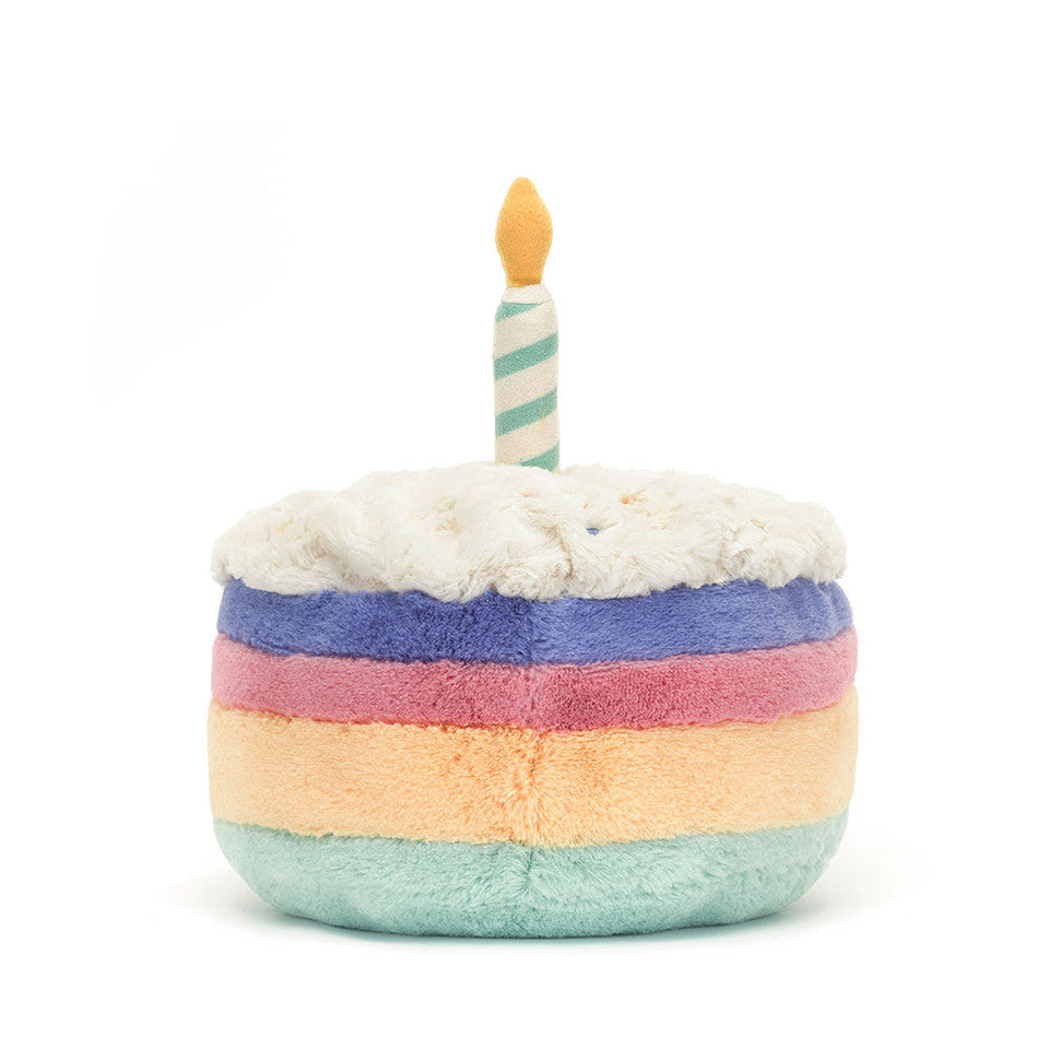 Jellycat - amuseables - rainbow birthday cake - medium