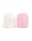 Jellycat - amuseables - pink and white marshmallows